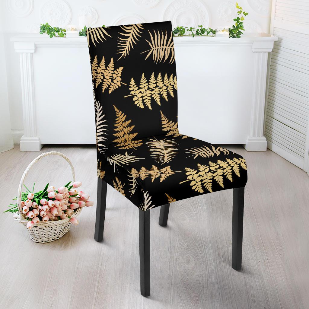 Fern Leave Bright Print Pattern Dinning Chair Slipper-JTAMIGO.COM