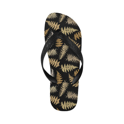 Fern Leave Bright Print Pattern Flip Flops-JTAMIGO.COM