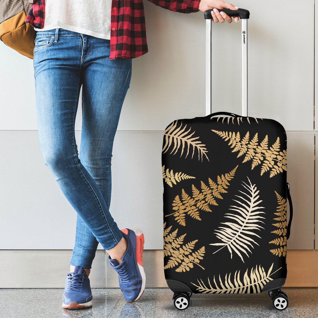 Fern Leave Bright Print Pattern Luggage Cover Protector