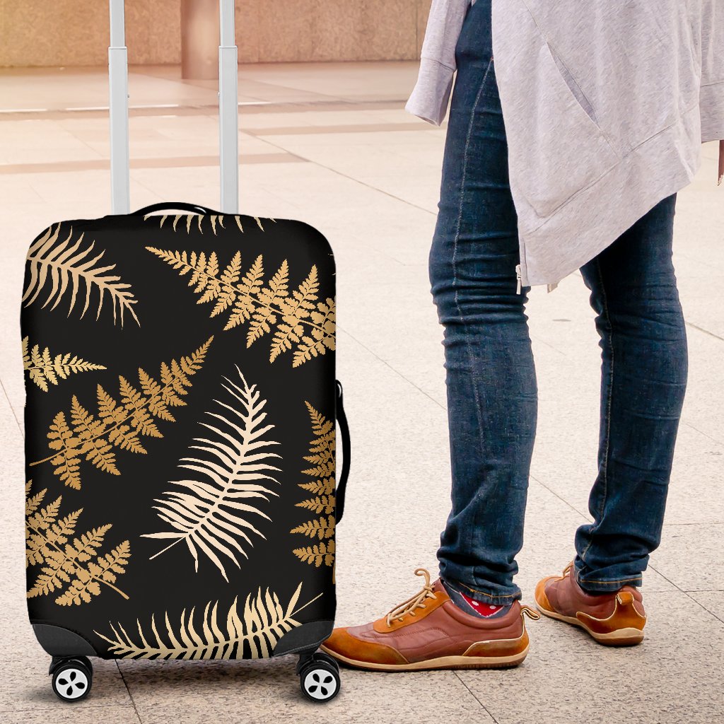 Fern Leave Bright Print Pattern Luggage Cover Protector