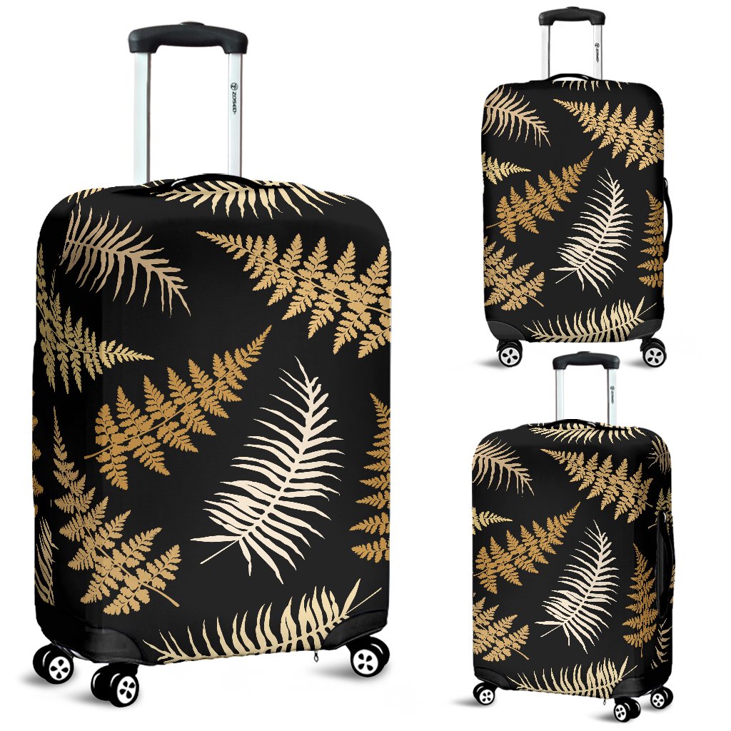 Fern Leave Bright Print Pattern Luggage Cover Protector