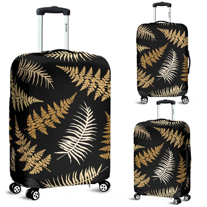 Fern Leave Bright Print Pattern Luggage Cover Protector