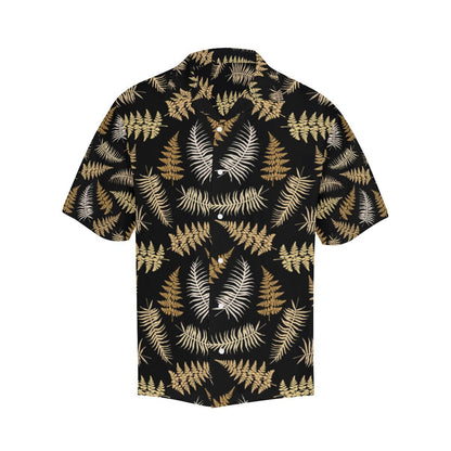 Fern Leave Bright Print Pattern Men Aloha Hawaiian Shirt