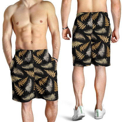 Fern Leave Bright Print Pattern Mens Shorts-JTAMIGO.COM