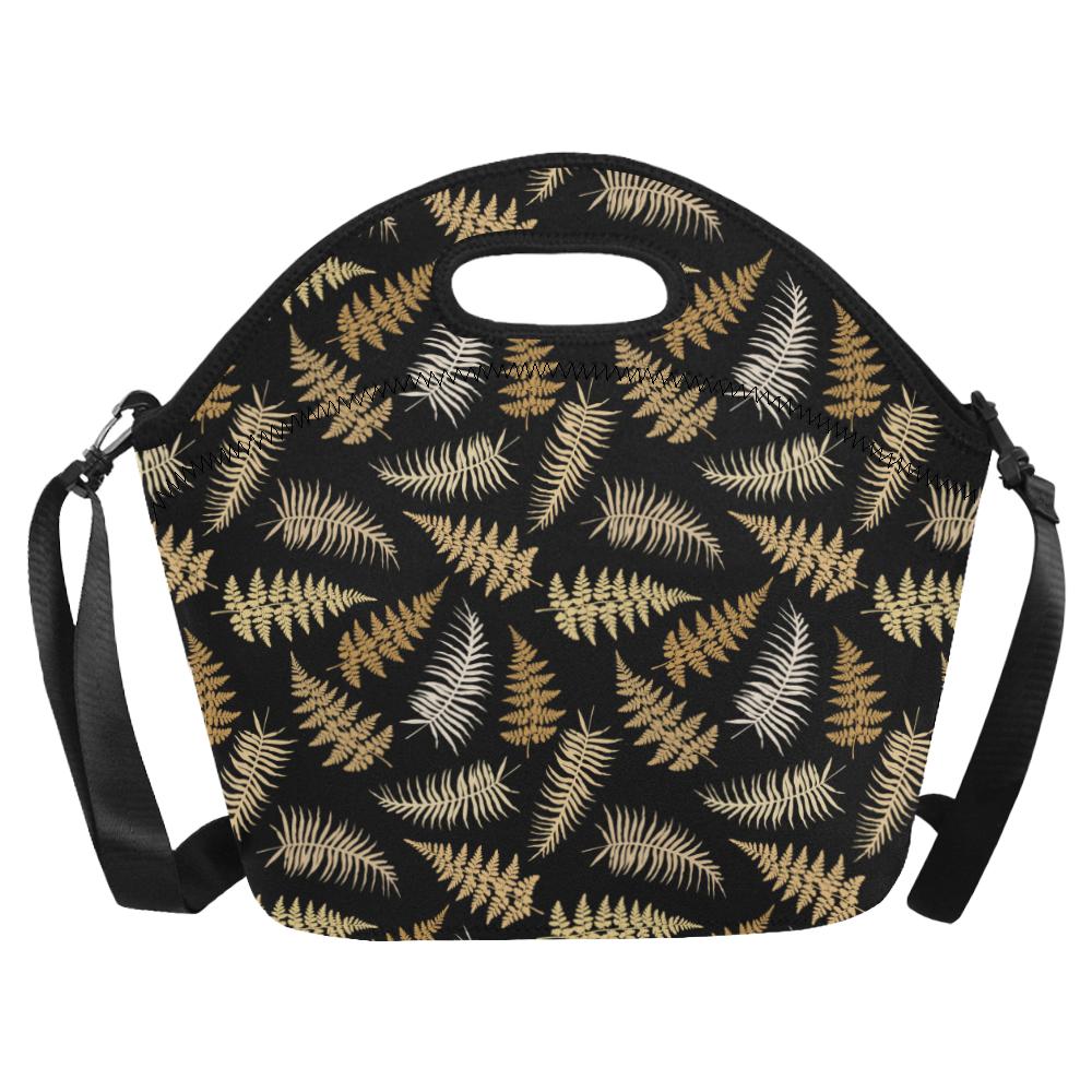 Fern Leave Bright Print Pattern Neoprene Lunch Bag (Model 1669)(Large)-JTAMIGO.COM