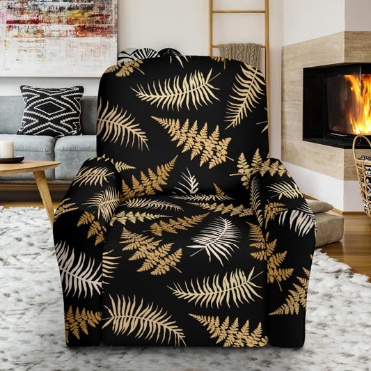 Fern Leave Bright Print Pattern Single Sofa Slipcover -JTAMIGO.COM