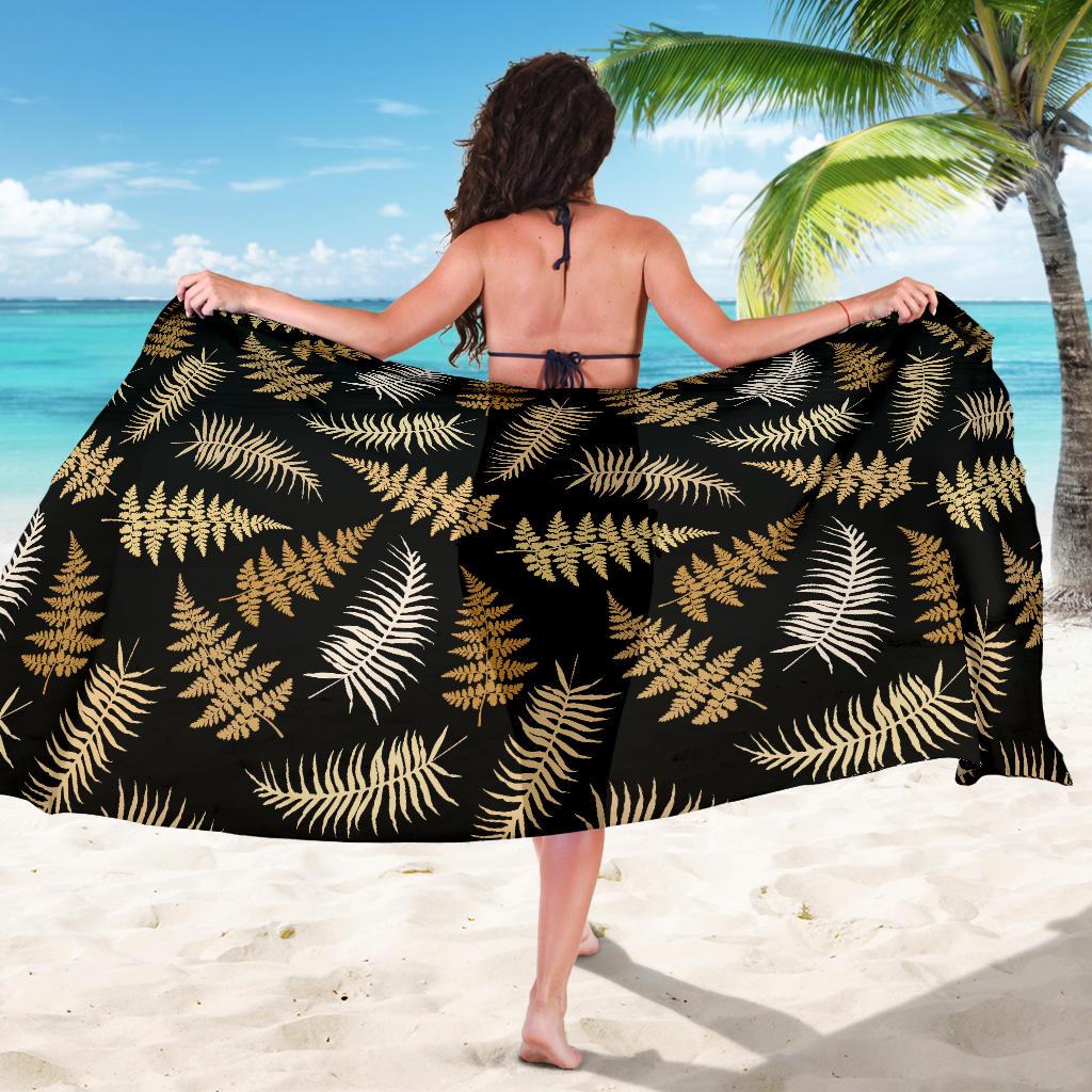 Fern Leave Bright Print Pattern Sarong Pareo Wrap