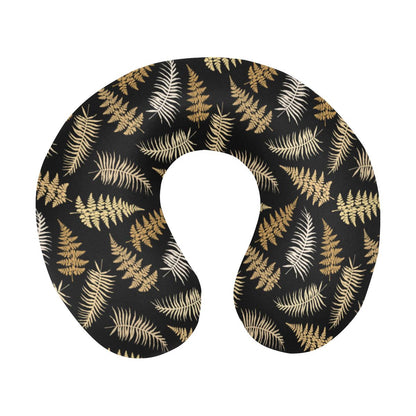 Fern Leave Bright Print Pattern U-Shaped Travel Neck Pillow-JTAMIGO.COM