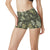 Fern Leave Green Print Pattern High Waisted Spandex Shorts-JTAMIGO.COM