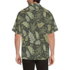Fern Leave Green Print Pattern Men Aloha Hawaiian Shirt