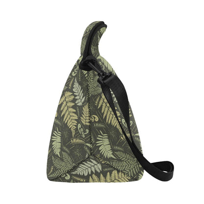 Fern Leave Green Print Pattern Neoprene Lunch Bag (Model 1669)(Large)-JTAMIGO.COM