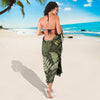 Fern Leave Green Print Pattern Sarong Pareo Wrap