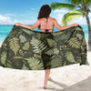 Fern Leave Green Print Pattern Sarong Pareo Wrap