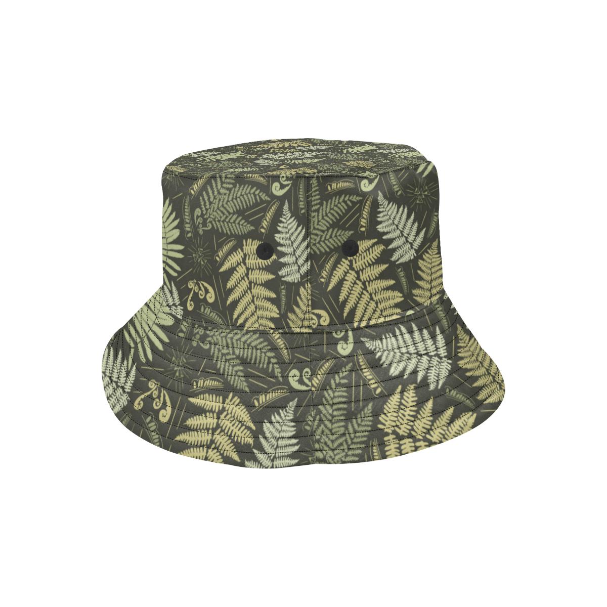 Fern Leave Green Print Pattern Unisex Bucket Hat