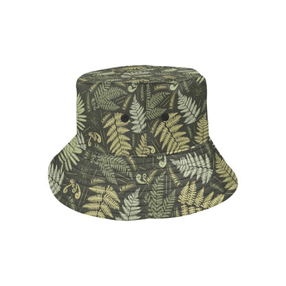 Fern Leave Green Print Pattern Unisex Bucket Hat