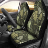 Fern Leave Green Print Pattern Universal Fit Car Seat Covers