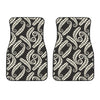 Fern Leave Print Pattern Car Floor Mats