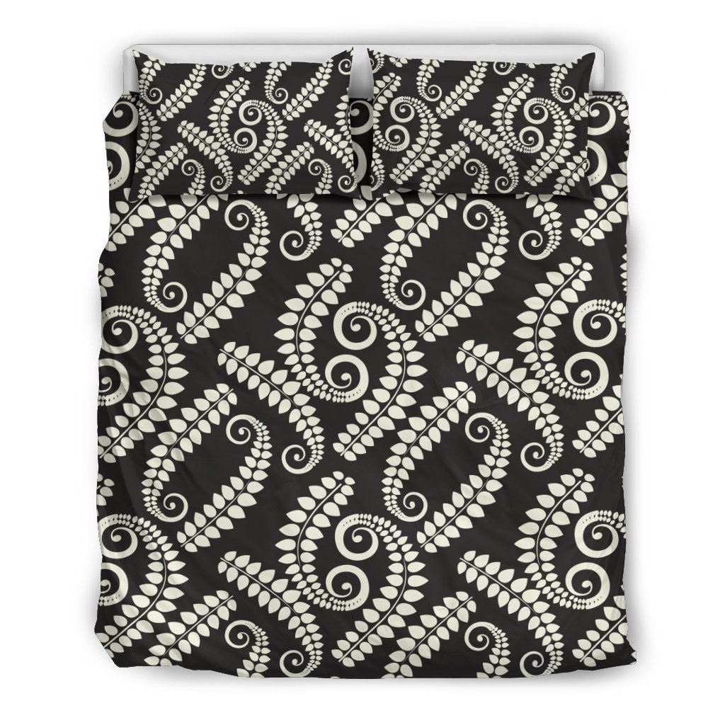 Fern Leave Print Pattern Duvet Cover Bedding Set