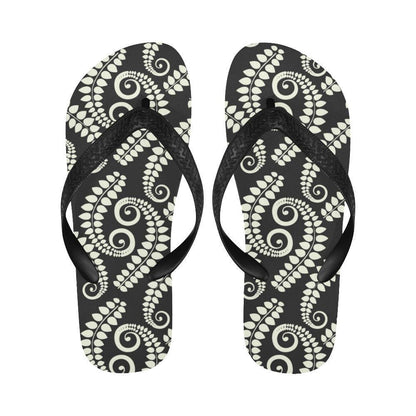 Fern Leave Print Pattern Flip Flops-JTAMIGO.COM