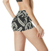 Fern Leave Print Pattern High Waisted Spandex Shorts-JTAMIGO.COM