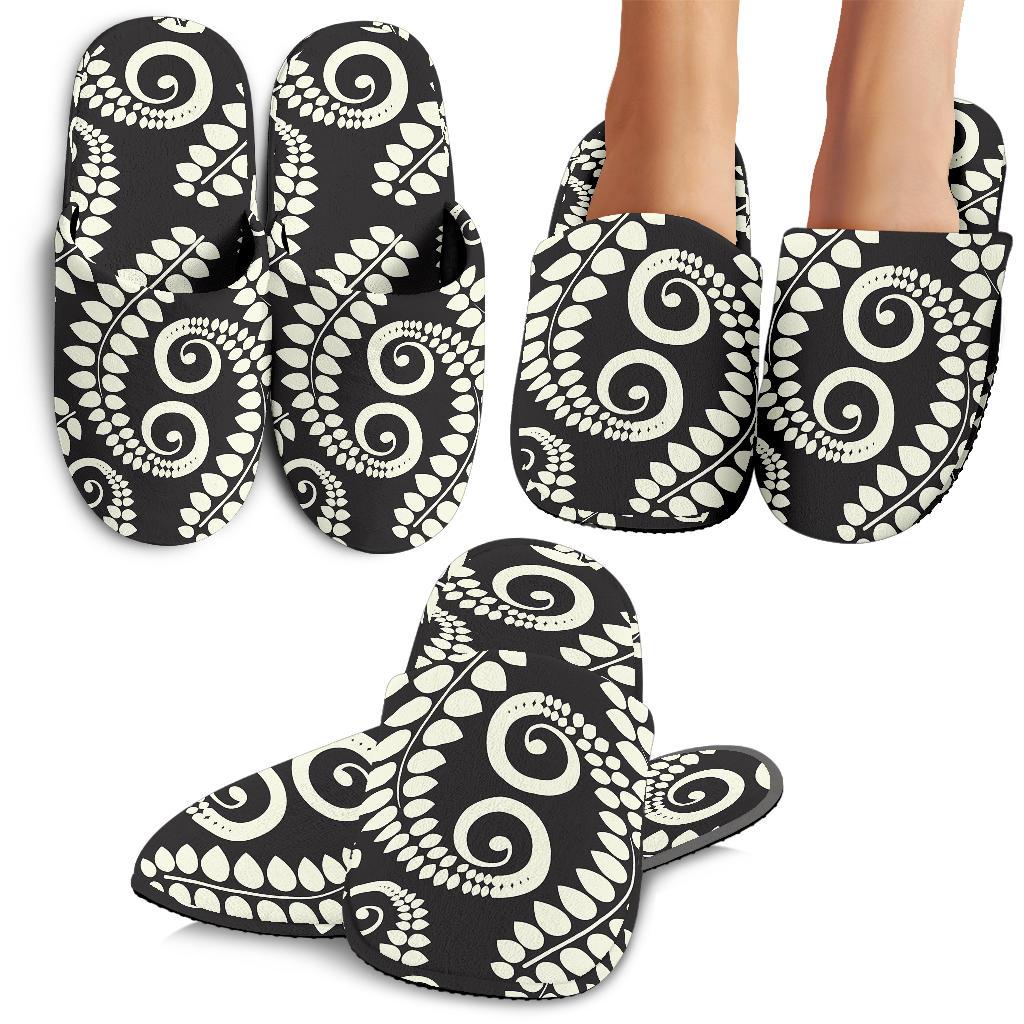 Fern Leave Print Pattern House Slippers