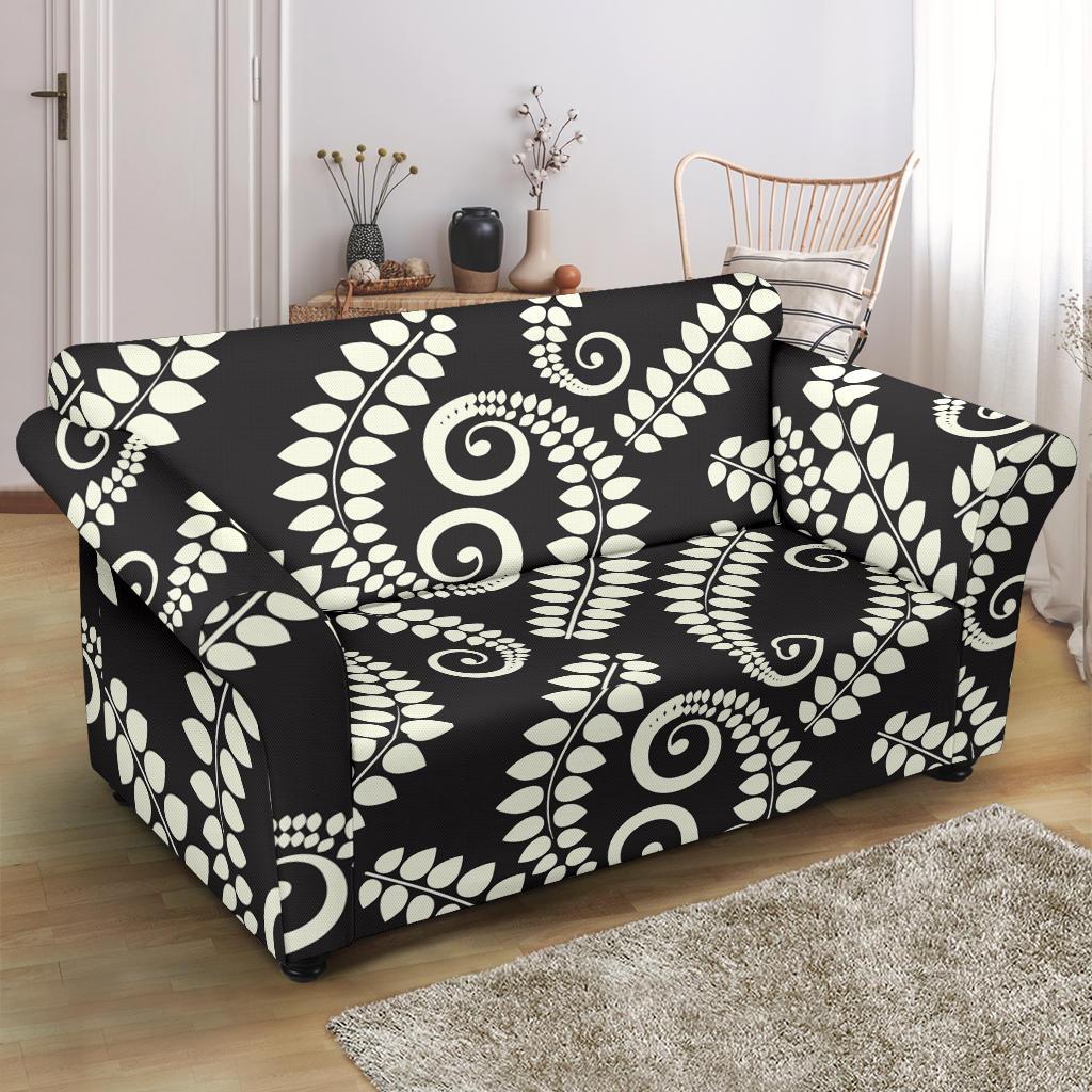 Fern Leave Print Pattern Loveseat Slipcover-JTAMIGO.COM