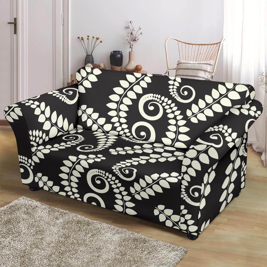 Fern Leave Print Pattern Loveseat Slipcover-JTAMIGO.COM