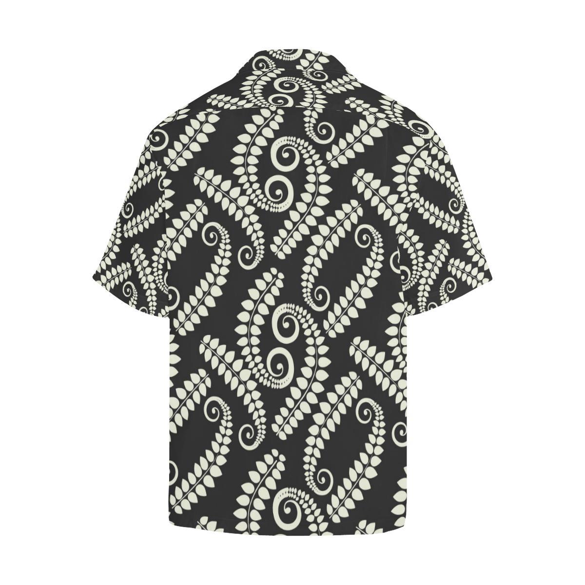 Fern Leave Print Pattern Men Aloha Hawaiian Shirt