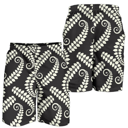 Fern Leave Print Pattern Mens Shorts-JTAMIGO.COM