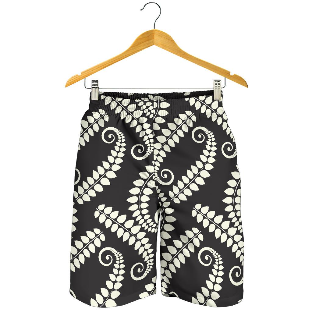 Fern Leave Print Pattern Mens Shorts-JTAMIGO.COM