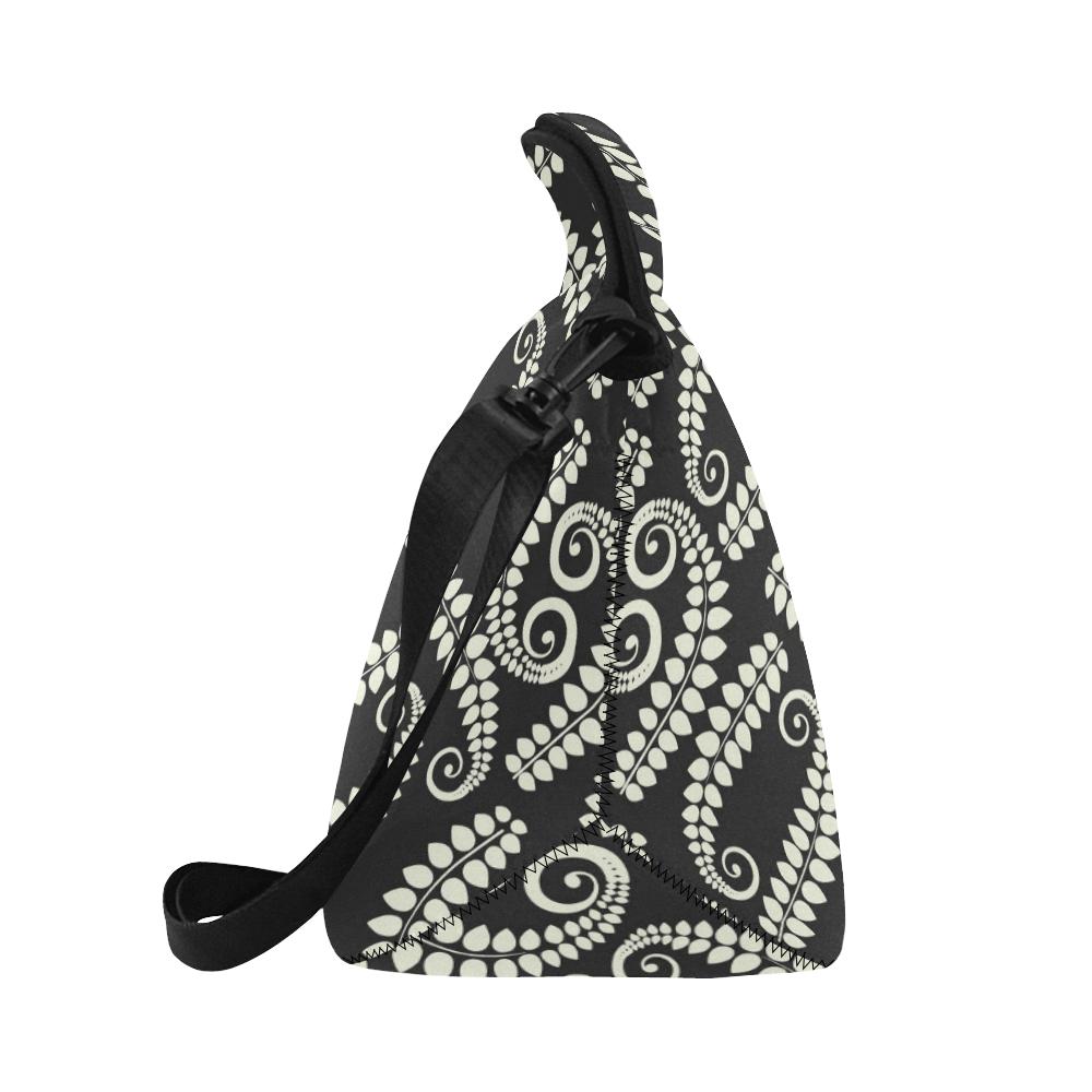 Fern Leave Print Pattern Neoprene Lunch Bag (Model 1669)(Large)-JTAMIGO.COM