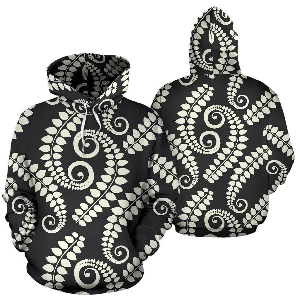 Fern Leave Print Pattern Pullover Hoodie