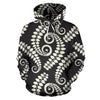 Fern Leave Print Pattern Pullover Hoodie