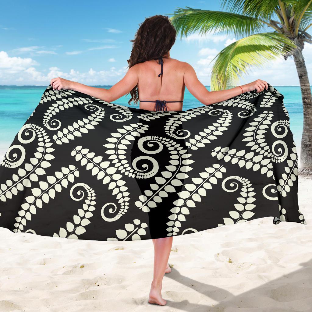 Fern Leave Print Pattern Sarong Pareo Wrap