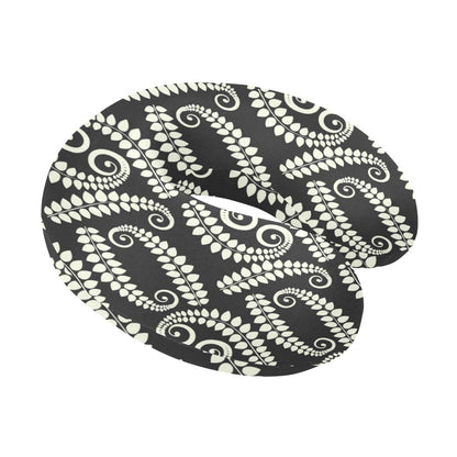 Fern Leave Print Pattern U-Shaped Travel Neck Pillow-JTAMIGO.COM