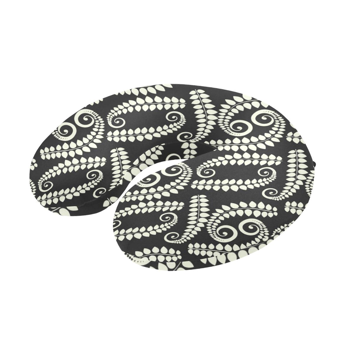 Fern Leave Print Pattern U-Shaped Travel Neck Pillow-JTAMIGO.COM