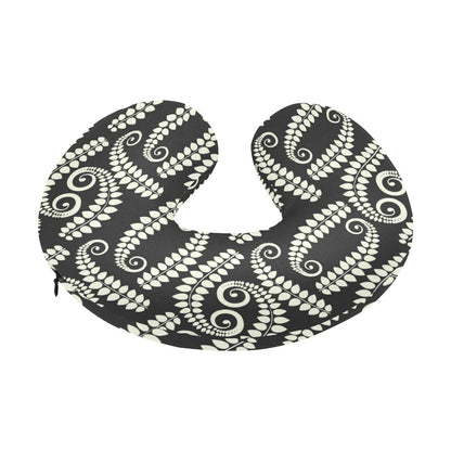 Fern Leave Print Pattern U-Shaped Travel Neck Pillow-JTAMIGO.COM
