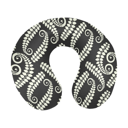 Fern Leave Print Pattern U-Shaped Travel Neck Pillow-JTAMIGO.COM