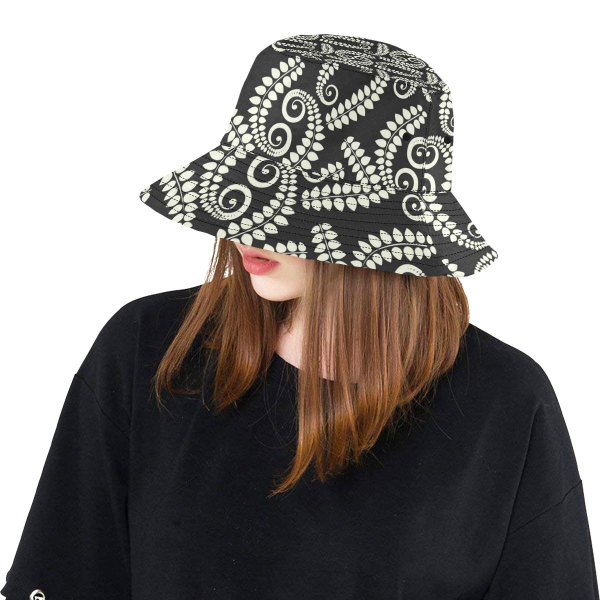 Fern Leave Print Pattern Unisex Bucket Hat