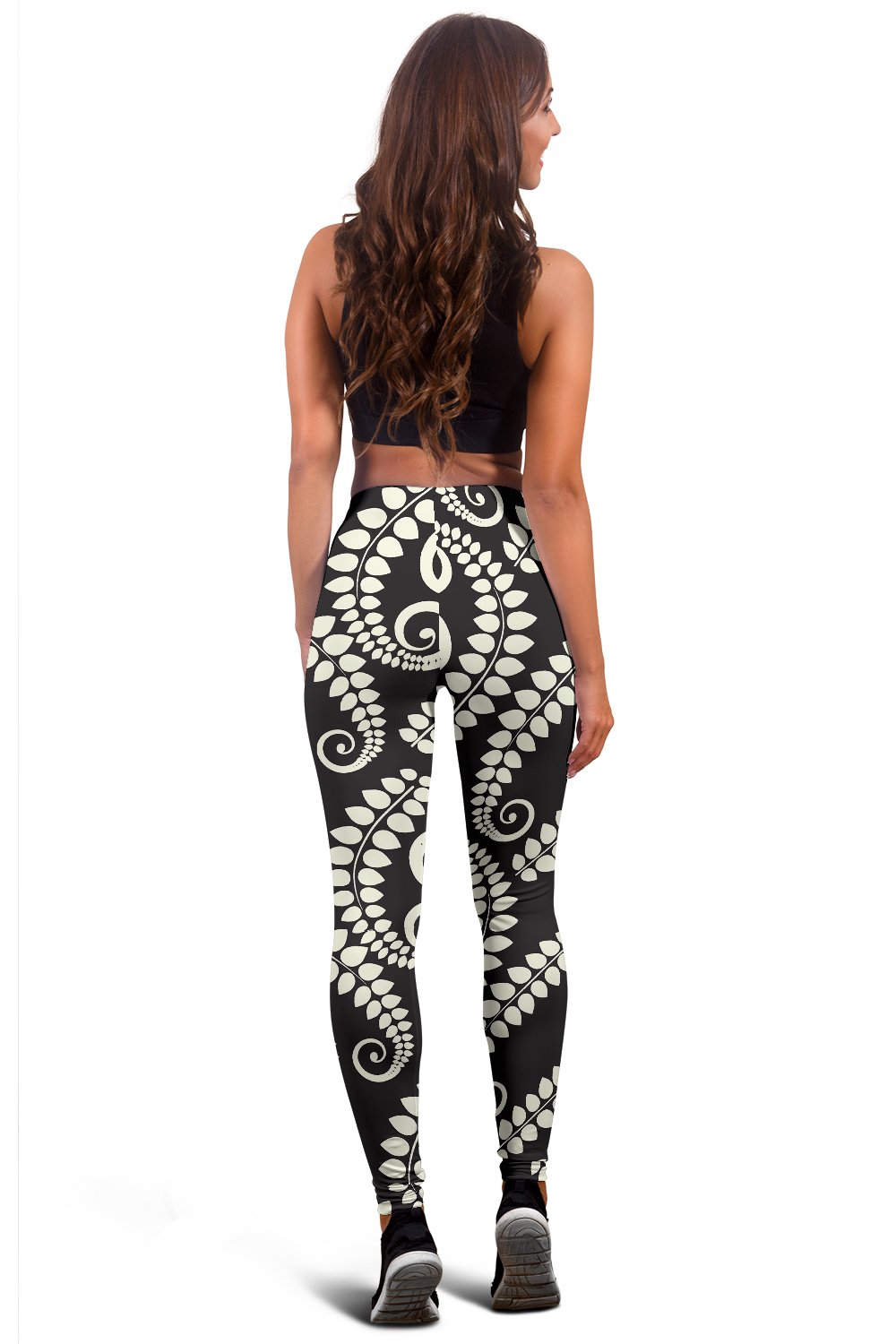 Fern Leave Print Pattern Women Leggings