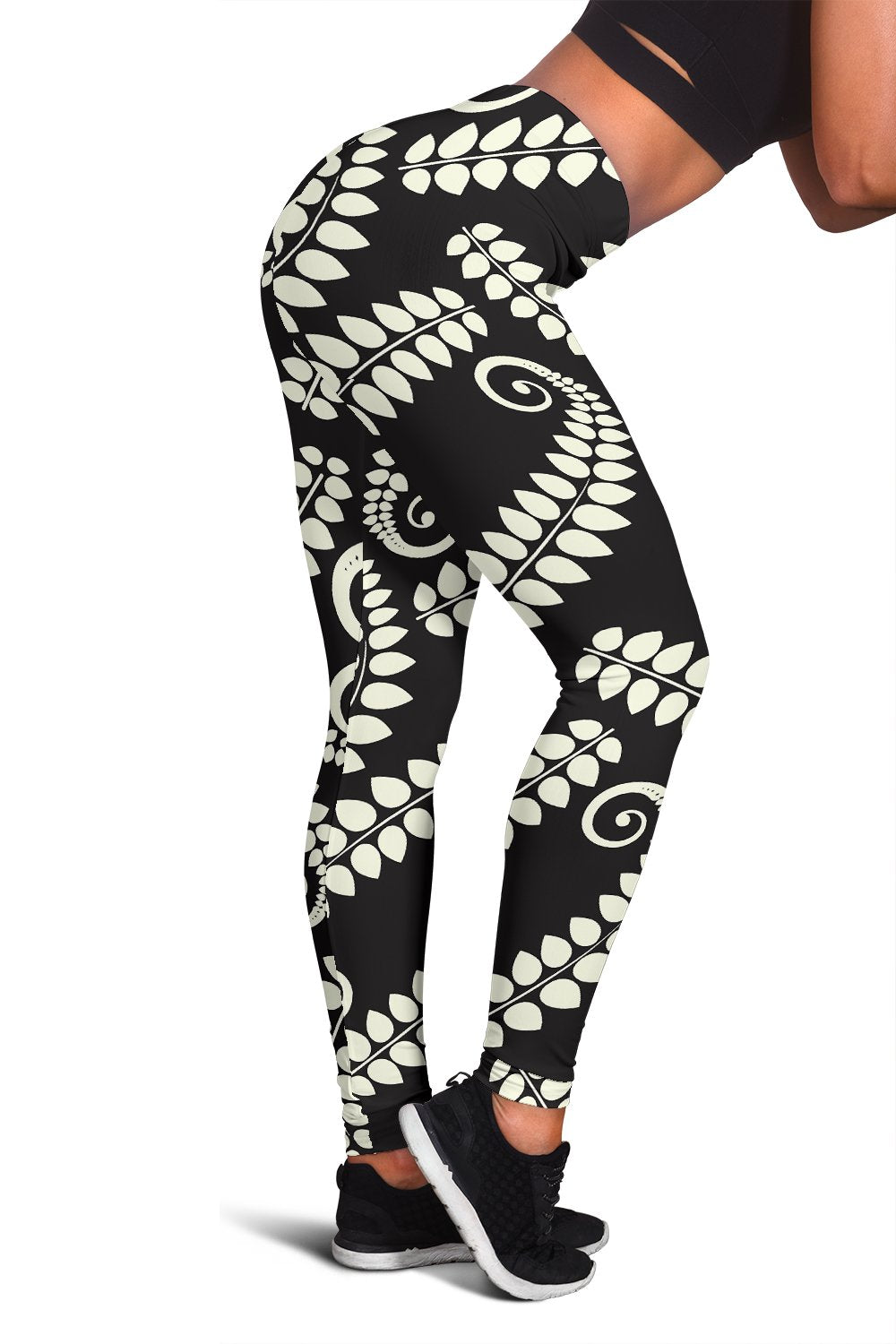 Fern Leave Print Pattern Women Leggings