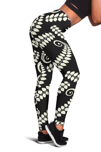 Fern Leave Print Pattern Women Leggings