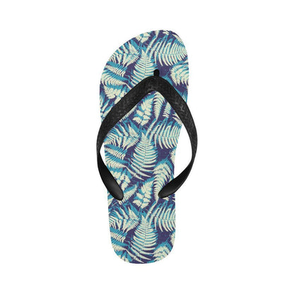 Fern Leave Summer Print Pattern Flip Flops-JTAMIGO.COM