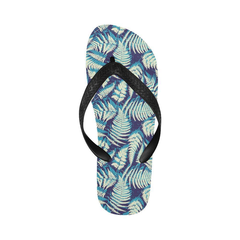 Fern Leave Summer Print Pattern Flip Flops-JTAMIGO.COM