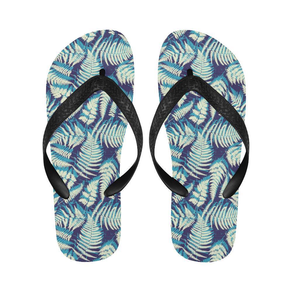 Fern Leave Summer Print Pattern Flip Flops-JTAMIGO.COM