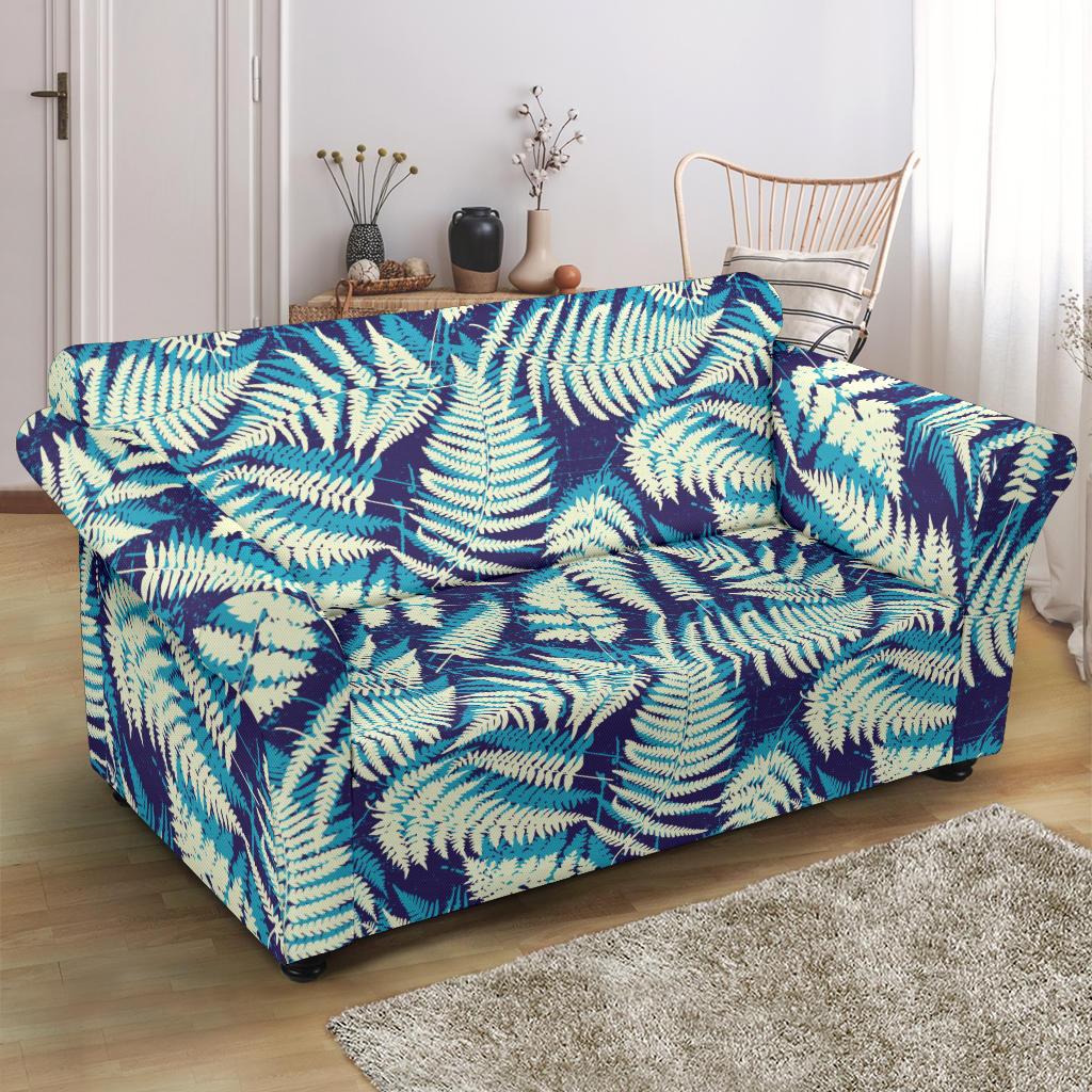 Fern Leave Summer Print Pattern Loveseat Slipcover-JTAMIGO.COM