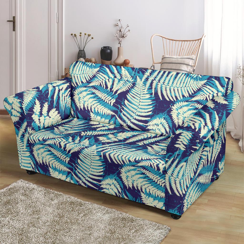 Fern Leave Summer Print Pattern Loveseat Slipcover-JTAMIGO.COM