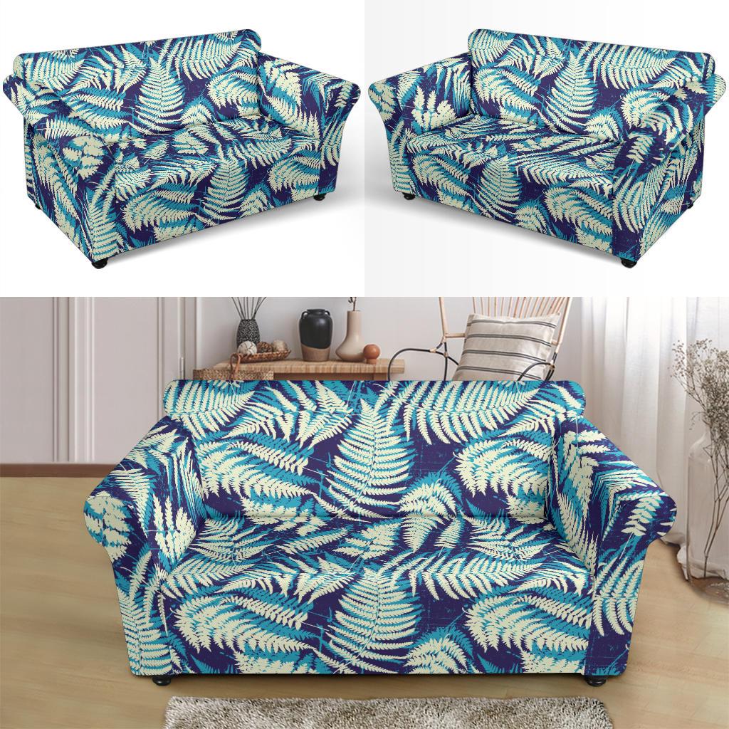 Fern Leave Summer Print Pattern Loveseat Slipcover-JTAMIGO.COM
