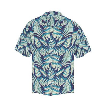 Fern Leave Summer Print Pattern Men Aloha Hawaiian Shirt