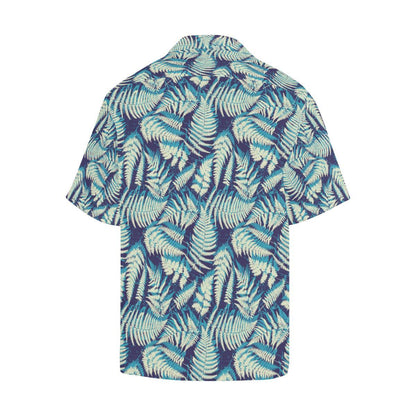 Fern Leave Summer Print Pattern Men Aloha Hawaiian Shirt